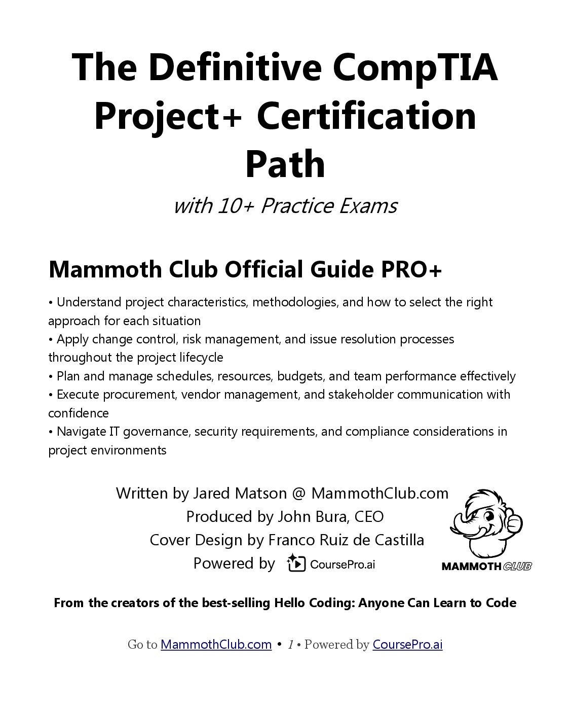 The Definitive CompTIA Project+ Certification Path