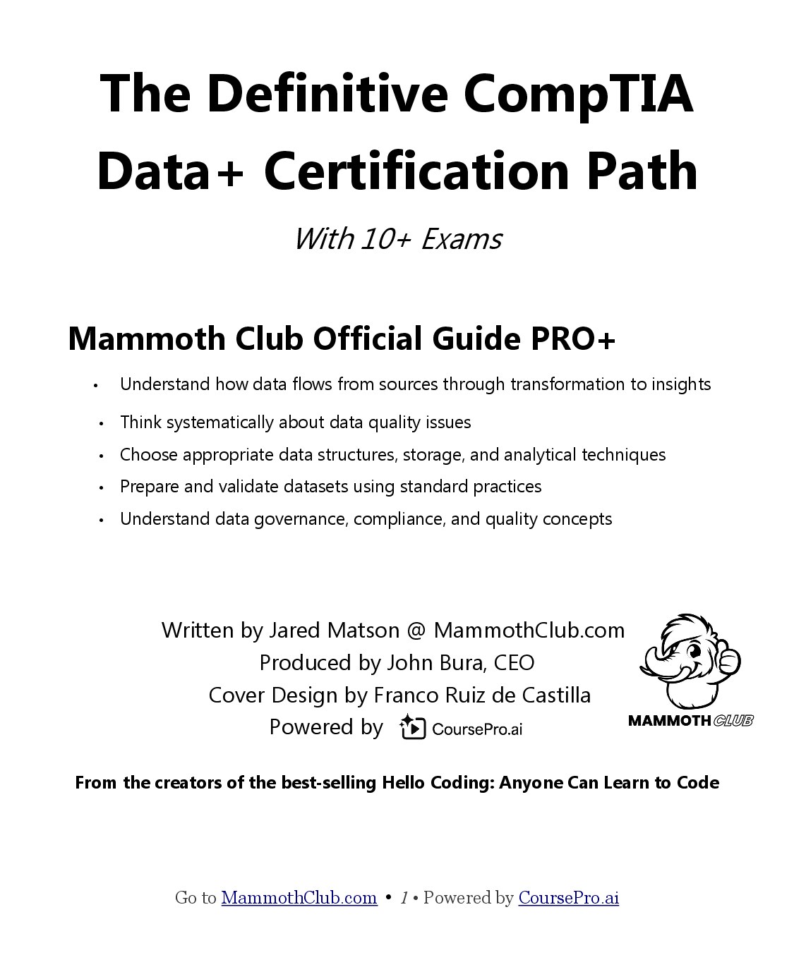 CompTIA Data+ with 10 Practice Exams